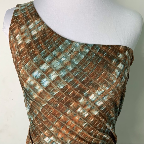 Torn by Ronny Kobo Women's Bodycon One Shoulder Multicolor Bodycon Dress Size XS - Picture 3 of 13